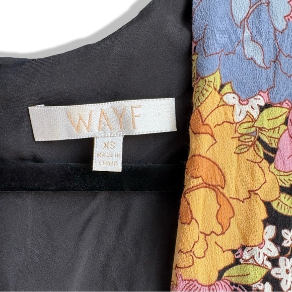 WAYF Rosalind Floral Tie-Front Midi Dress | Size XS - Picture 11 of 11